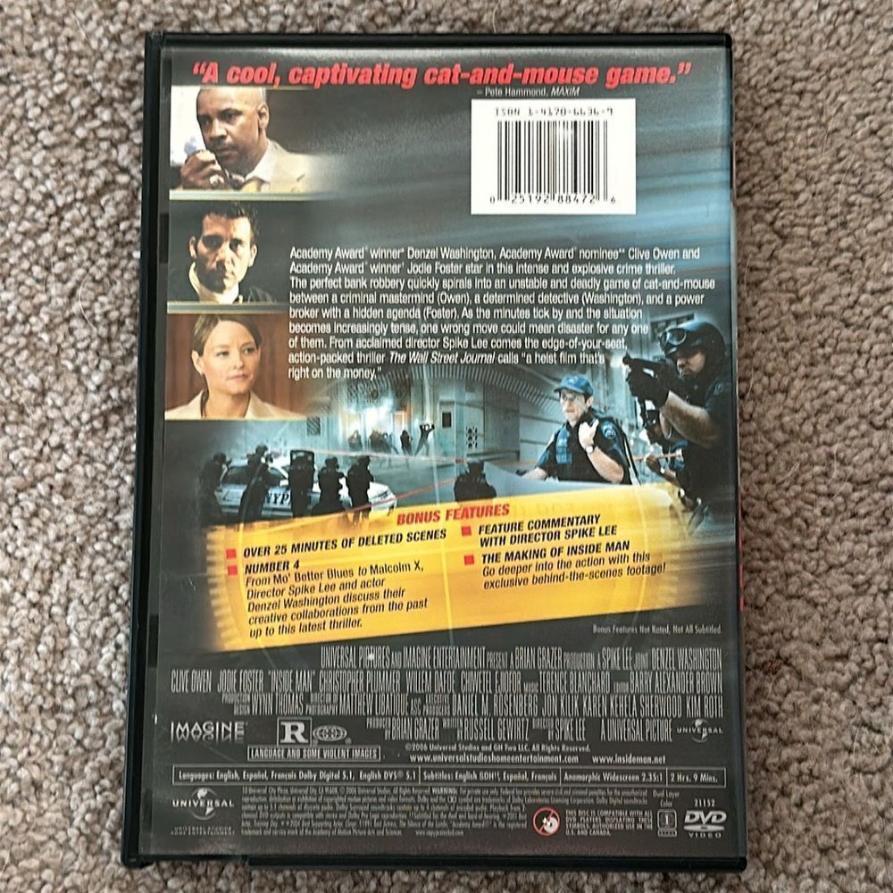 “Inside Man” DVD Widescreen Edition - Picture 3 of 6